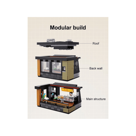 Cada Building Series Bouwset 768 Stuks Coffee House