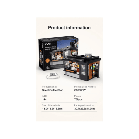 Cada Building Series Bouwset 768 Stuks Coffee House