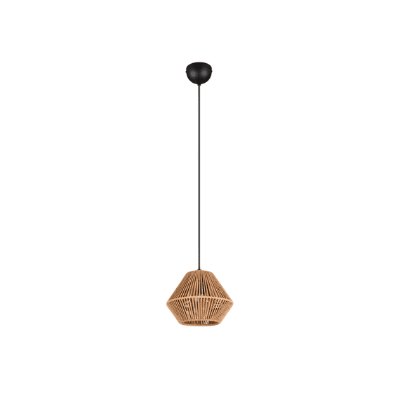 Casalum Hanglamp Lucille Papier Garen Mat Zwart