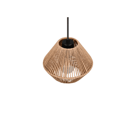 Casalum Hanglamp Lucille Papier Garen Mat Zwart