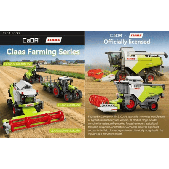 Cada Construction Series 348 Stuks Claas Domniator 370
