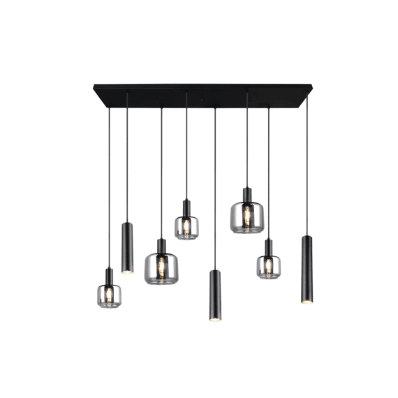 Trio Hanglamp Mataro Metaal Mat Zwart