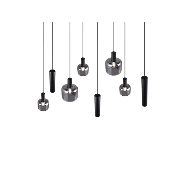 Trio Hanglamp Mataro Metaal Mat Zwart