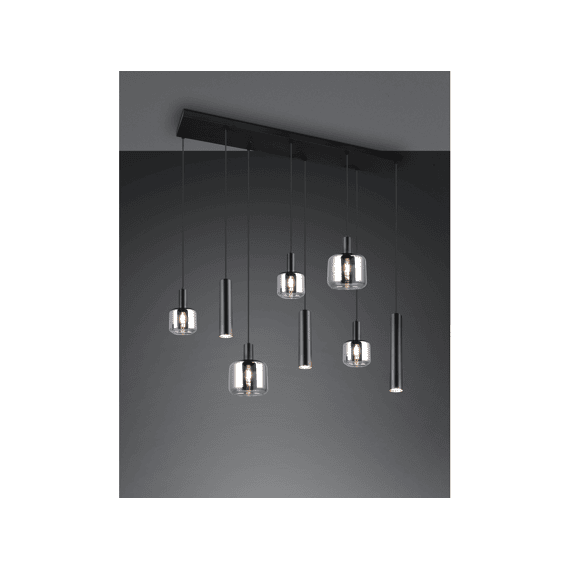 Trio Hanglamp Mataro Metaal Mat Zwart