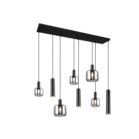 Trio Hanglamp Mataro Metaal Mat Zwart
