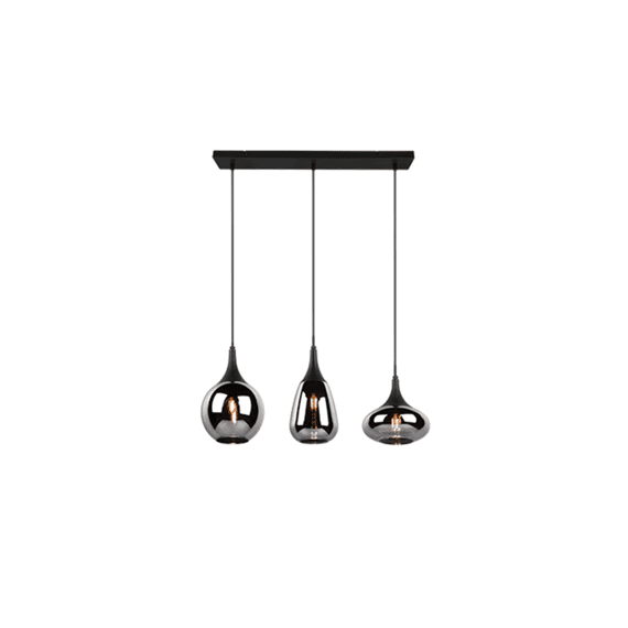Trio Hanglamp Lumina Metaal Mat Zwart