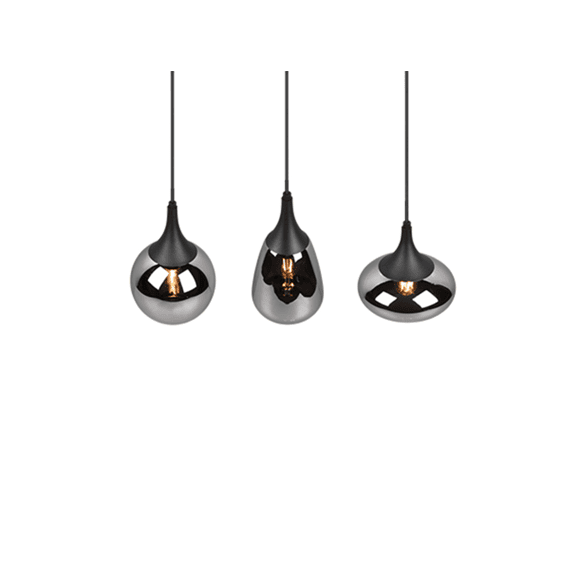 Trio Hanglamp Lumina Metaal Mat Zwart
