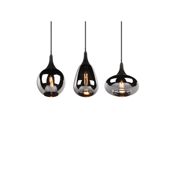 Trio Hanglamp Lumina Metaal Mat Zwart