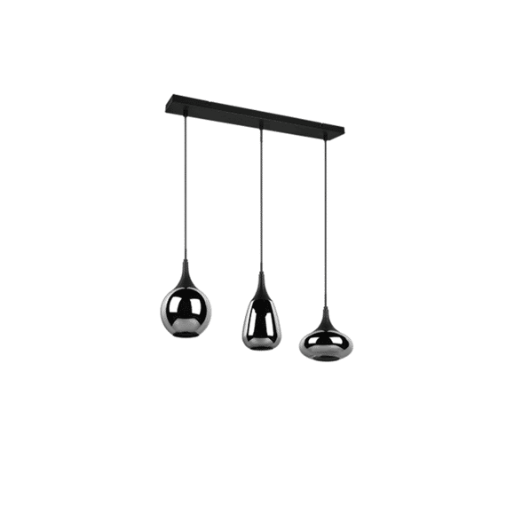 Trio Hanglamp Lumina Metaal Mat Zwart