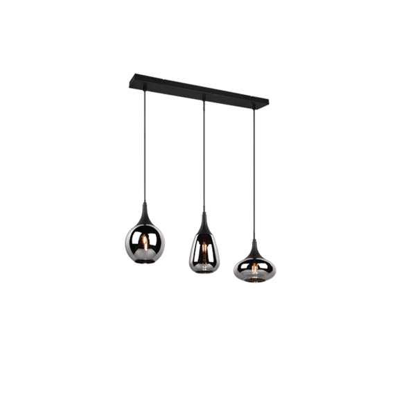 Trio Hanglamp Lumina Metaal Mat Zwart