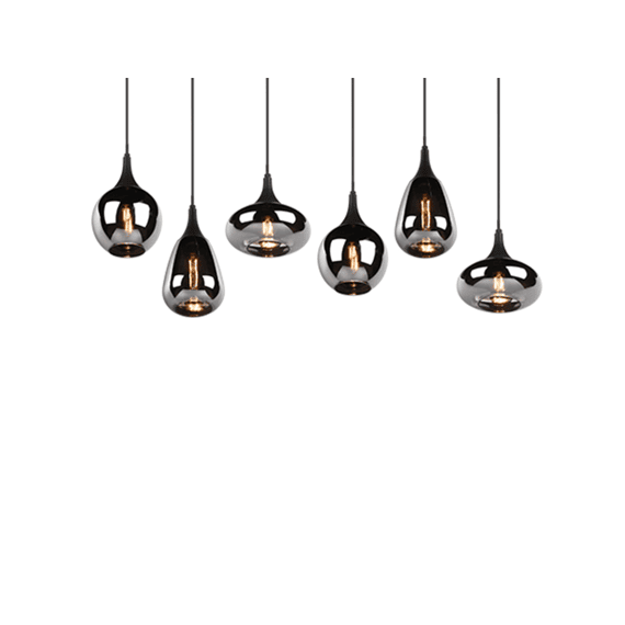 Trio Hanglamp Lumina Metaal Mat Zwart