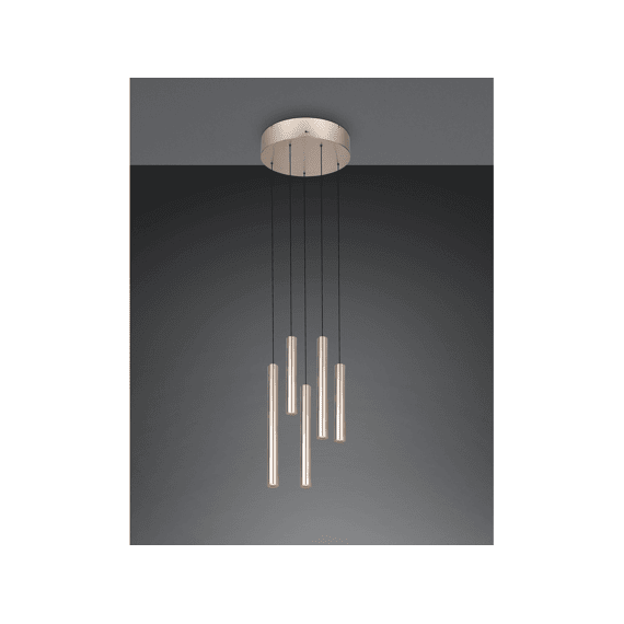Trio Hanglamp Arimato Metaal Champagnekleurig