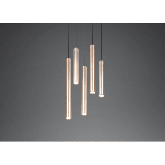 Trio Hanglamp Arimato Metaal Champagnekleurig