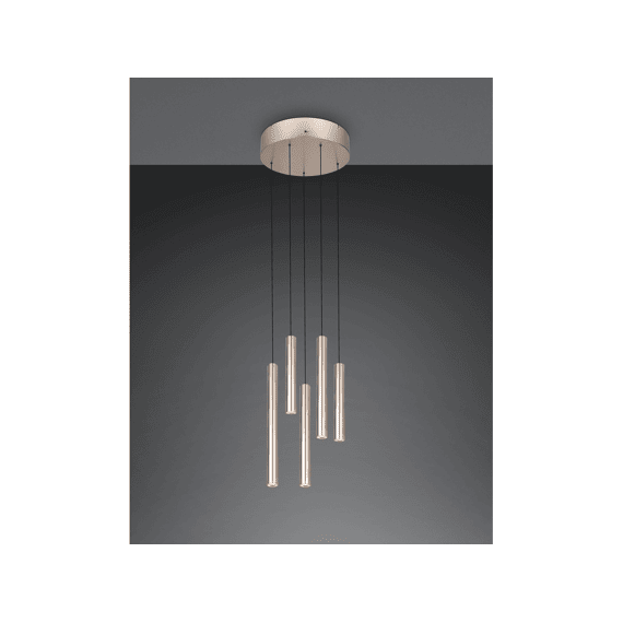 Trio Hanglamp Arimato Metaal Champagnekleurig