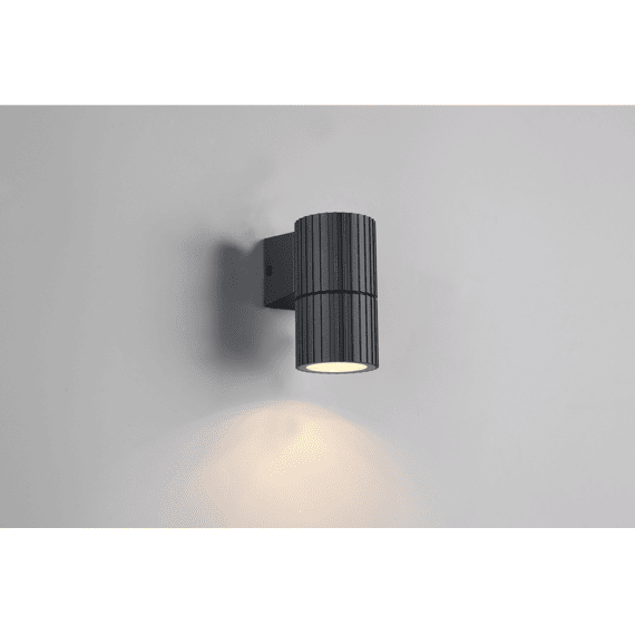 Trio Wandlamp Parana Gegoten Aluminium Antraciet