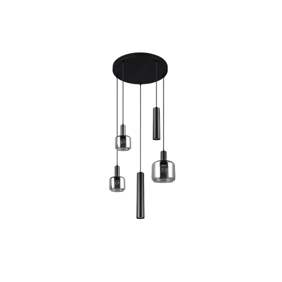 Trio Hanglamp Mataro Metaal Mat Zwart