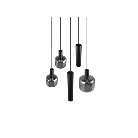 Trio Hanglamp Mataro Metaal Mat Zwart