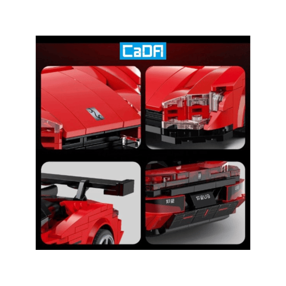 Cada Car Series Bouwset 299 Stuks Smart Chassis Byd Yangwang U9 1:20