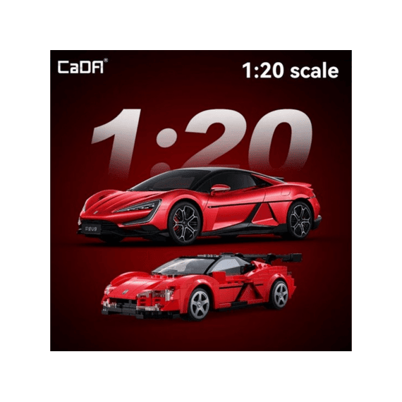 Cada Car Series Bouwset 299 Stuks Smart Chassis Byd Yangwang U9 1:20