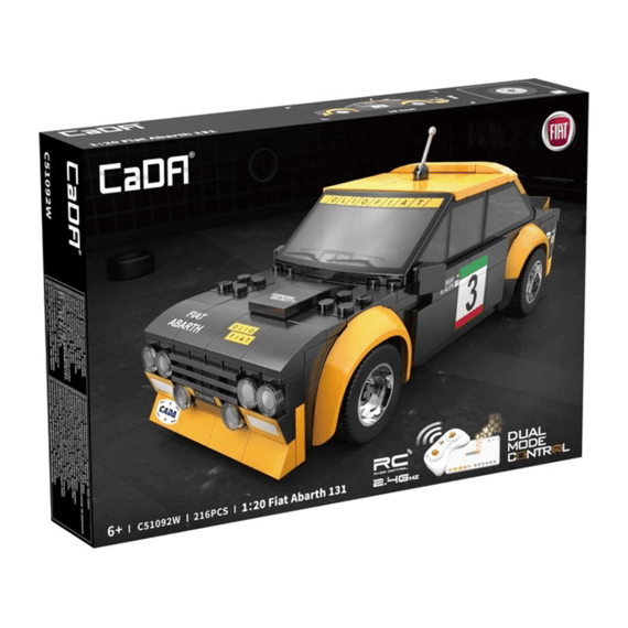 Cada Car Series Bouwset 216 Stuks Smart Chassis Fiat Abarth 131 1:20