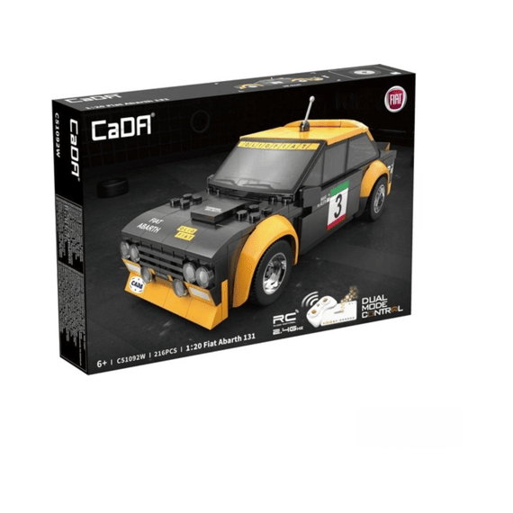 Cada Car Series Bouwset 216 Stuks Smart Chassis Fiat Abarth 131 1:20