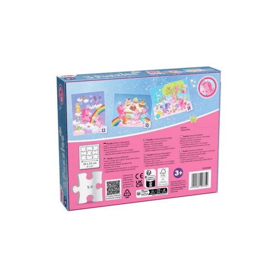 Haba Puzzel 3 In 1 Eenhoorn Flonkerglans