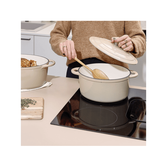 Bonbistro Forno Kookpot Gietijzer 26cm Beige