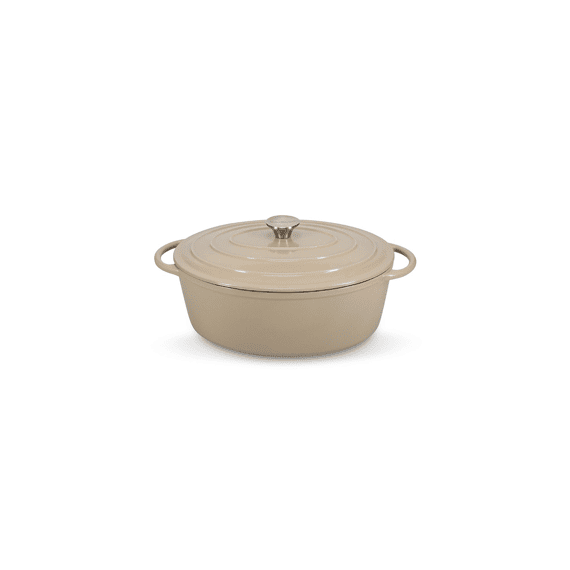 Bonbistro Forno Kookpot Gietijzer 41x26cm Beige