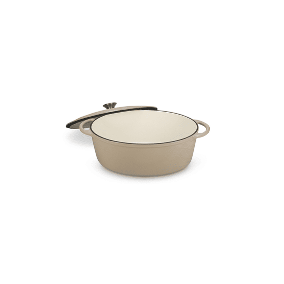 Bonbistro Forno Kookpot Gietijzer 41x26cm Beige