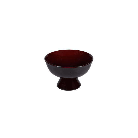 Salt & Pepper Manon Dark Maroon Serveerschaal 21xh13,5cm Op Voet