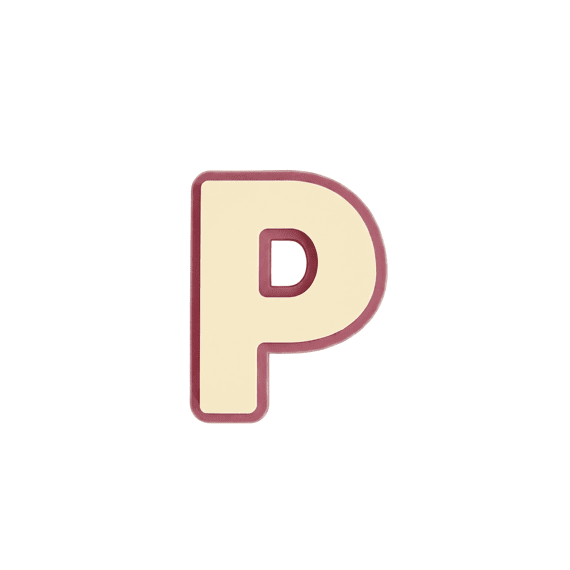 Banwood Pin Voor Fietsmandje Letter P