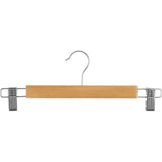 Kleerhangers Met Klemmen Hout/metaal Set/3
