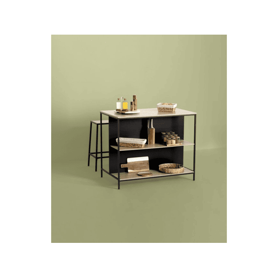 Kruidenrek Harmony 9 Potjes Glas/acaciahout