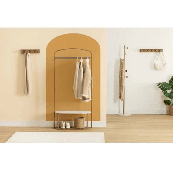 Kledingrek Côme H165cm Metaal En Hout