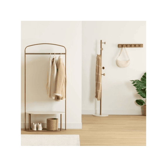 Kledingrek Côme H165cm Metaal En Hout