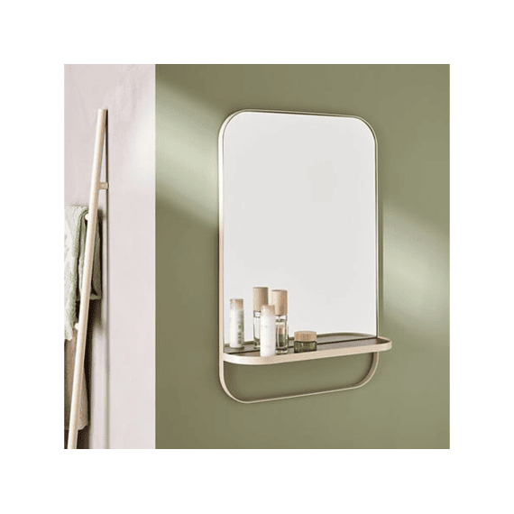 Wandspiegel Argiléo 60x40cm Beige