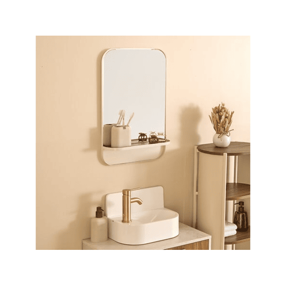 Wandspiegel Argiléo 60x40cm Beige