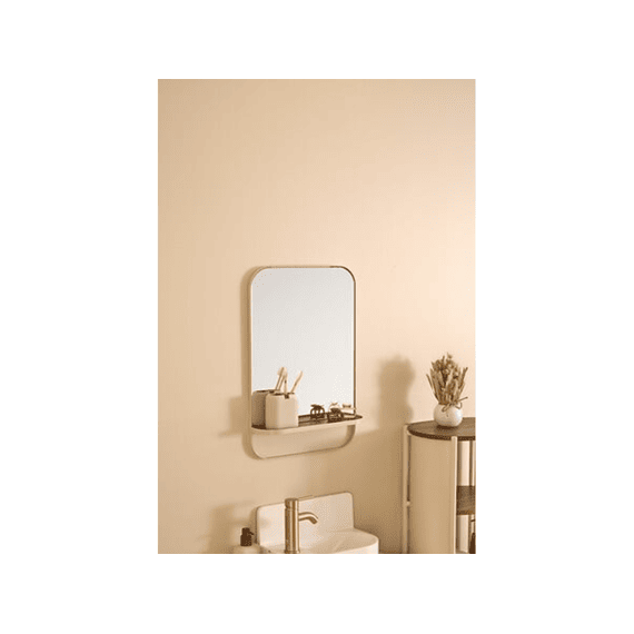 Wandspiegel Argiléo 60x40cm Beige