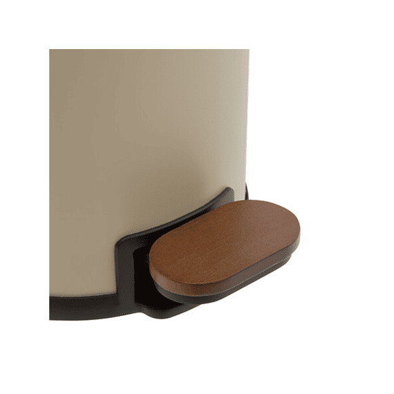 Afvalbak Argiléo 5l Bamboe En Beige Metaal