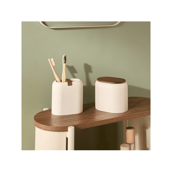 Tandenborstelhouder Argiléo H10.2cm Beige Hars