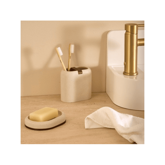 Tandenborstelhouder Argiléo H10.2cm Beige Hars
