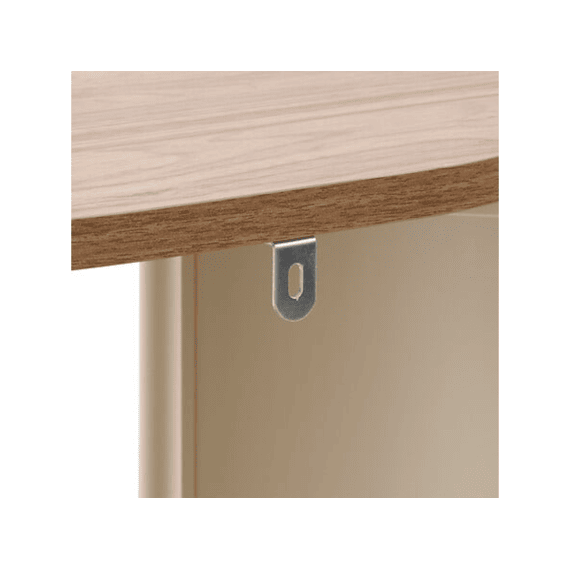 Rek Argiléo 5 Niveaus H122.4cm Beige Metaal