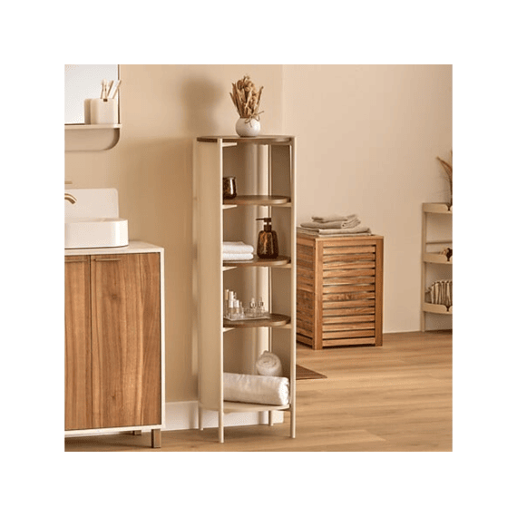 Rek Argiléo 5 Niveaus H122.4cm Beige Metaal