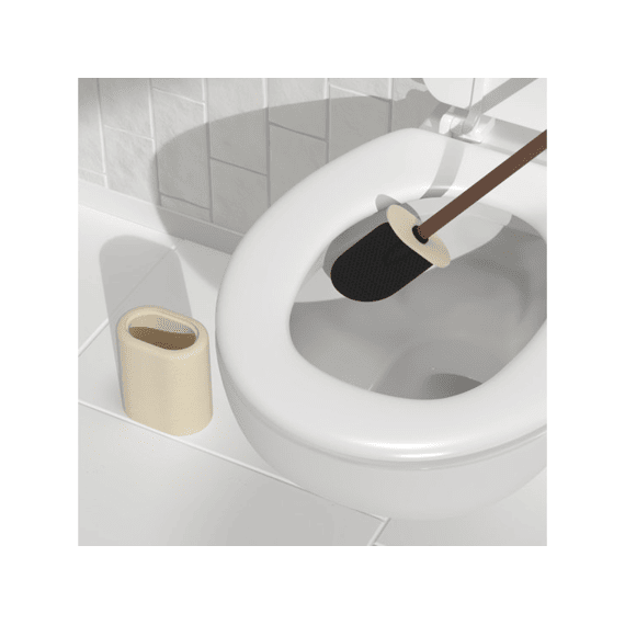 Toiletborstel Argiléo H39cm Beige Hars
