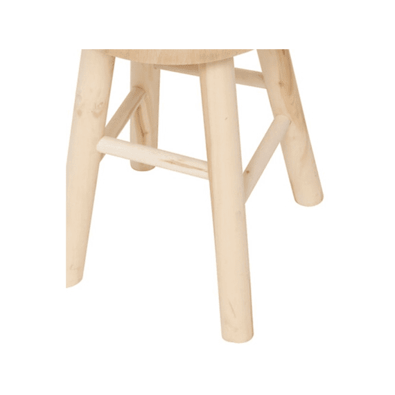 Bijzetkruk Nyar D28cm Natuurlijk Hout
