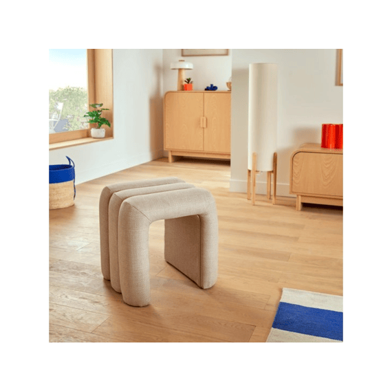 Poef Sisco B43xd42xh44cm Stof In Kleikleur