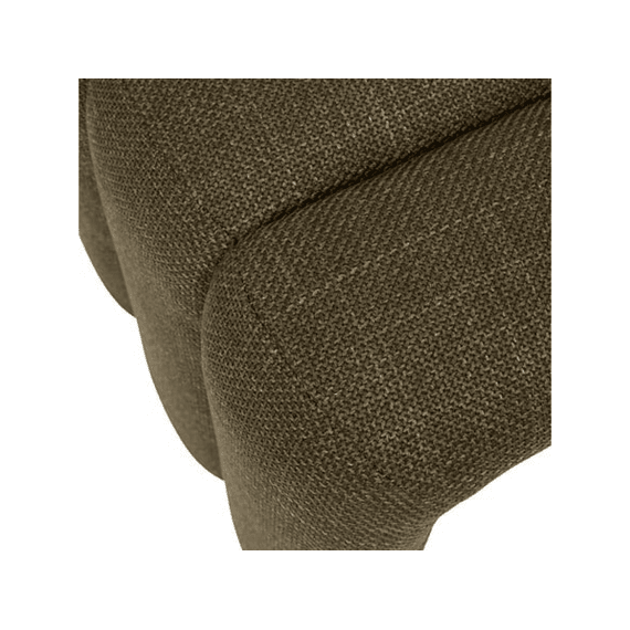 Poef Sisco B43xd42xh44cm Kaki-groene Stof