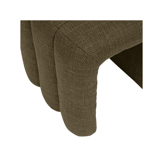 Poef Sisco B43xd42xh44cm Kaki-groene Stof