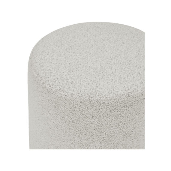 Poef Nesky D41xh45cm Witte Boucléstof