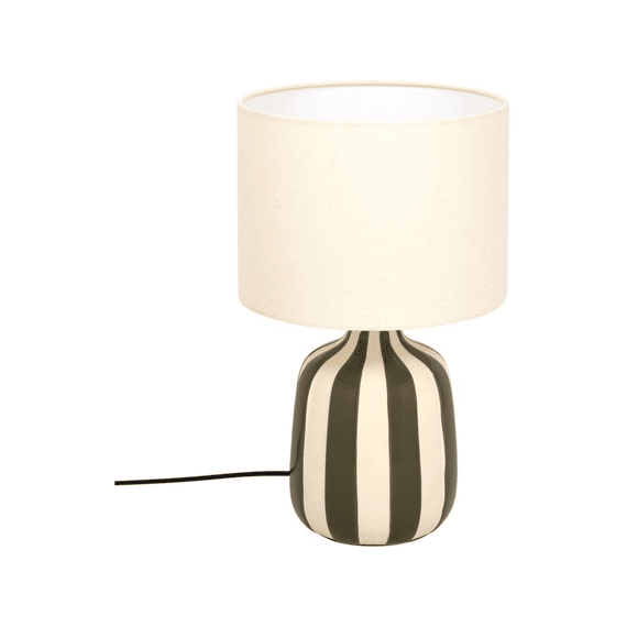 Cilindervormige Lamp Vilma H41.5cm Kaki Steengoed